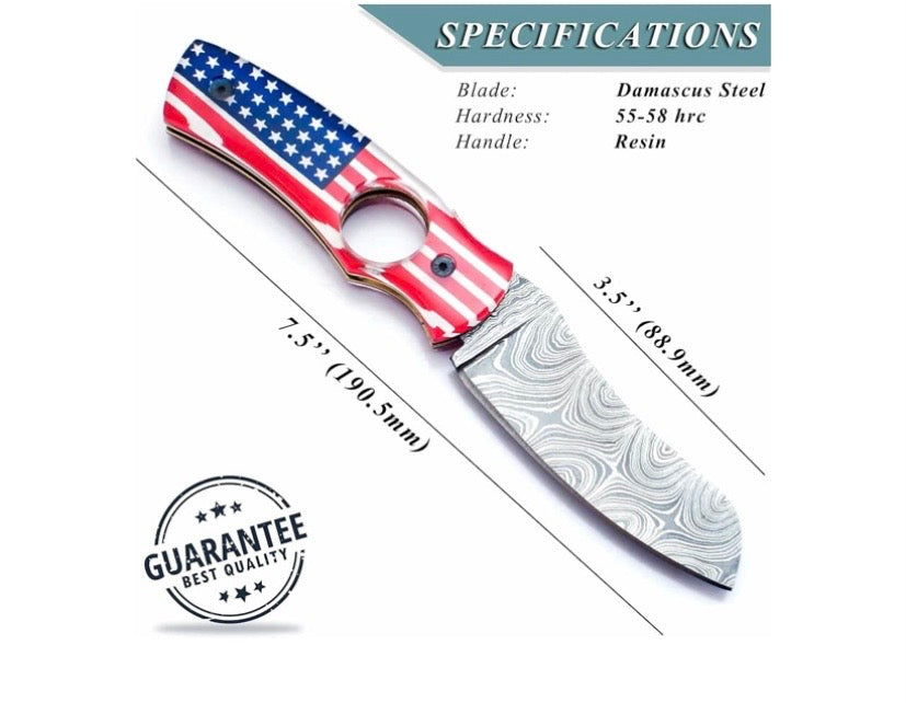 Handmade USA Flag Cigar Cutter