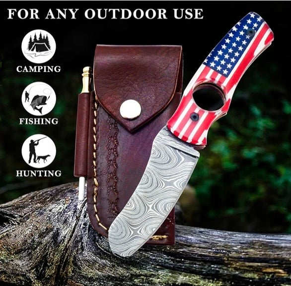 Handmade USA Flag Cigar Cutter